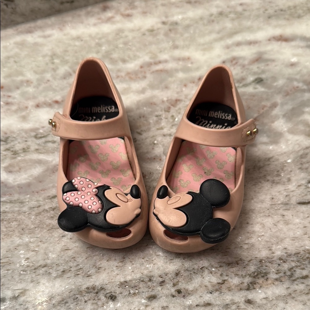 Mini Melissa Kids Pink Minnie Mouse Shoes
